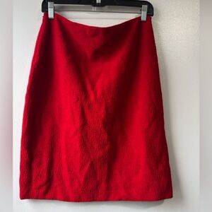 St. John Women’s Red Mini Skirt